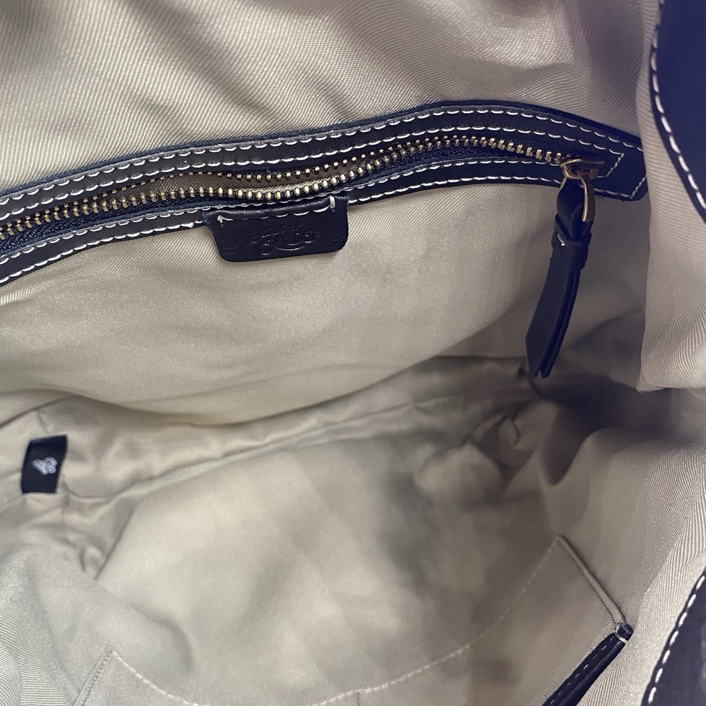 American leather co stratford hobo Black And White leather bag new with tags - Picture 8 of 12